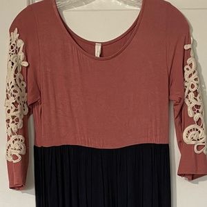 Pinkblush maternity maxi dress